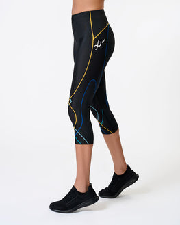 Stabilyx Joint Support 3/4 Compression Tight: Women's Black/Coastal