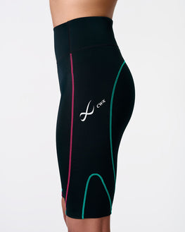 Stabilyx® 3.0 Joint Support Compression Short: Women's Black/Teal Aura
