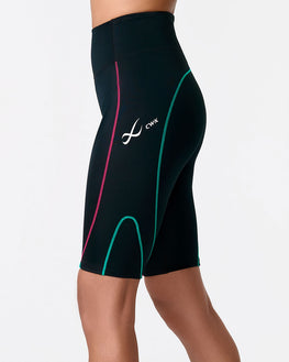Stabilyx® 3.0 Joint Support Compression Short: Women's Black/Teal Aura