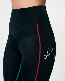 Stabilyx® 3.0 Joint Support Compression Short: Women's Black/Teal Aura