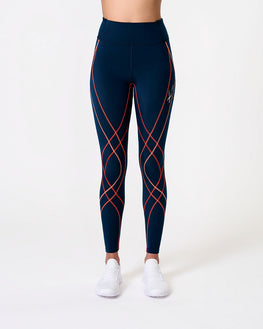 Endurance Generator 2.0 Joint & Muscle Support Compression Tight: Women's Navy Blue/Blush Coral