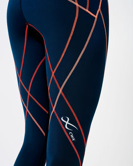Endurance Generator 2.0 Joint & Muscle Support Compression Tight: Women's Navy Blue/Blush Coral